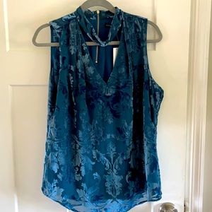 White House Black Market silky and velvet top